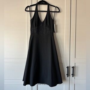 Vintage Halter Top Prom Dress
